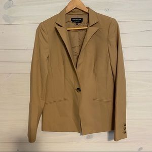 JONES NEW YORK stretch tan blazer sz 8